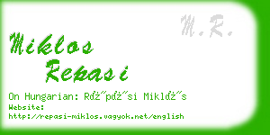 miklos repasi business card